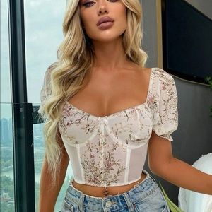 Brand new cute sheer shein top.